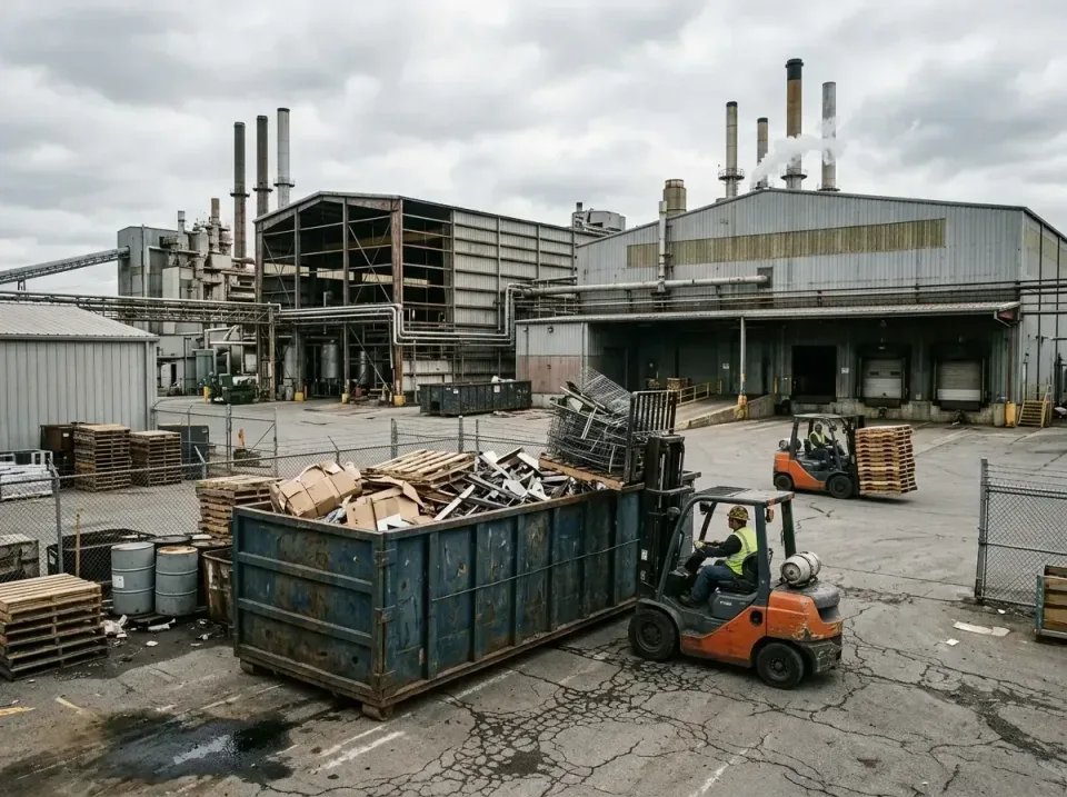 industrial-factory-scrap-conta-003 — frequently asked questions, Cheap Roll-off Dumpster Rentals in Belleville, IL